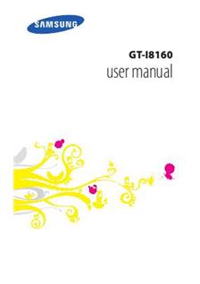 Samsung Galaxy Ace 2 manual. Tablet Instructions.